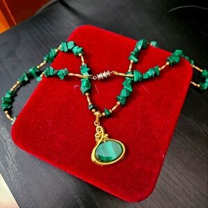 Vintage Malachite necklace